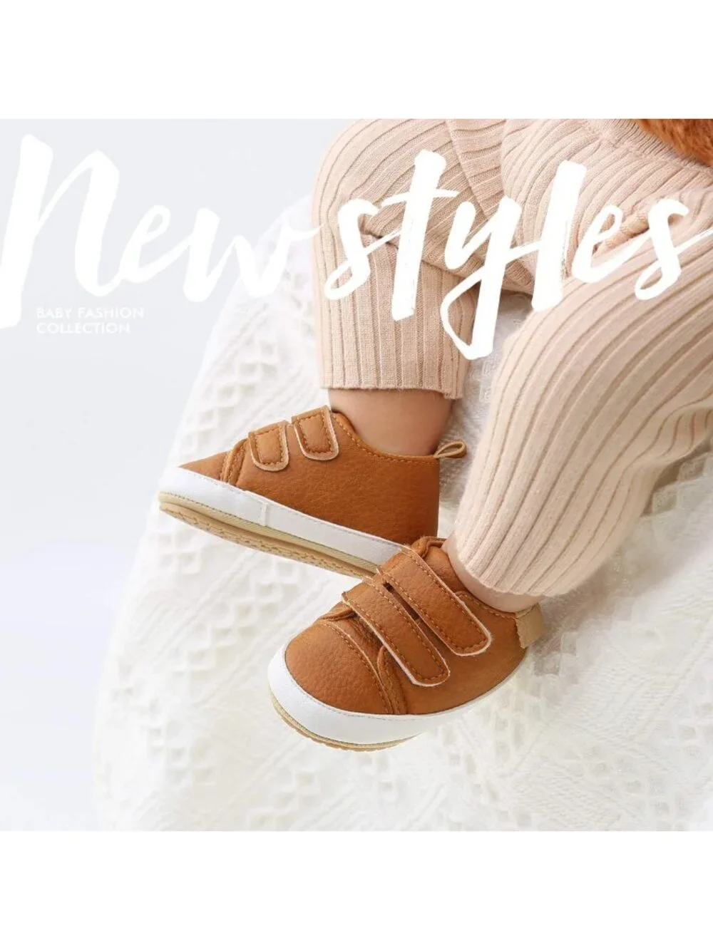 Stylish Baby High Top Ankle Sneakers | Soft Rubber Sole, Anti-Slip Moccasins